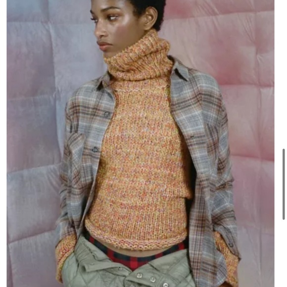 Urban outfitters roll neck turtleneck chunky knit sweater XS - Picture 10 of 10